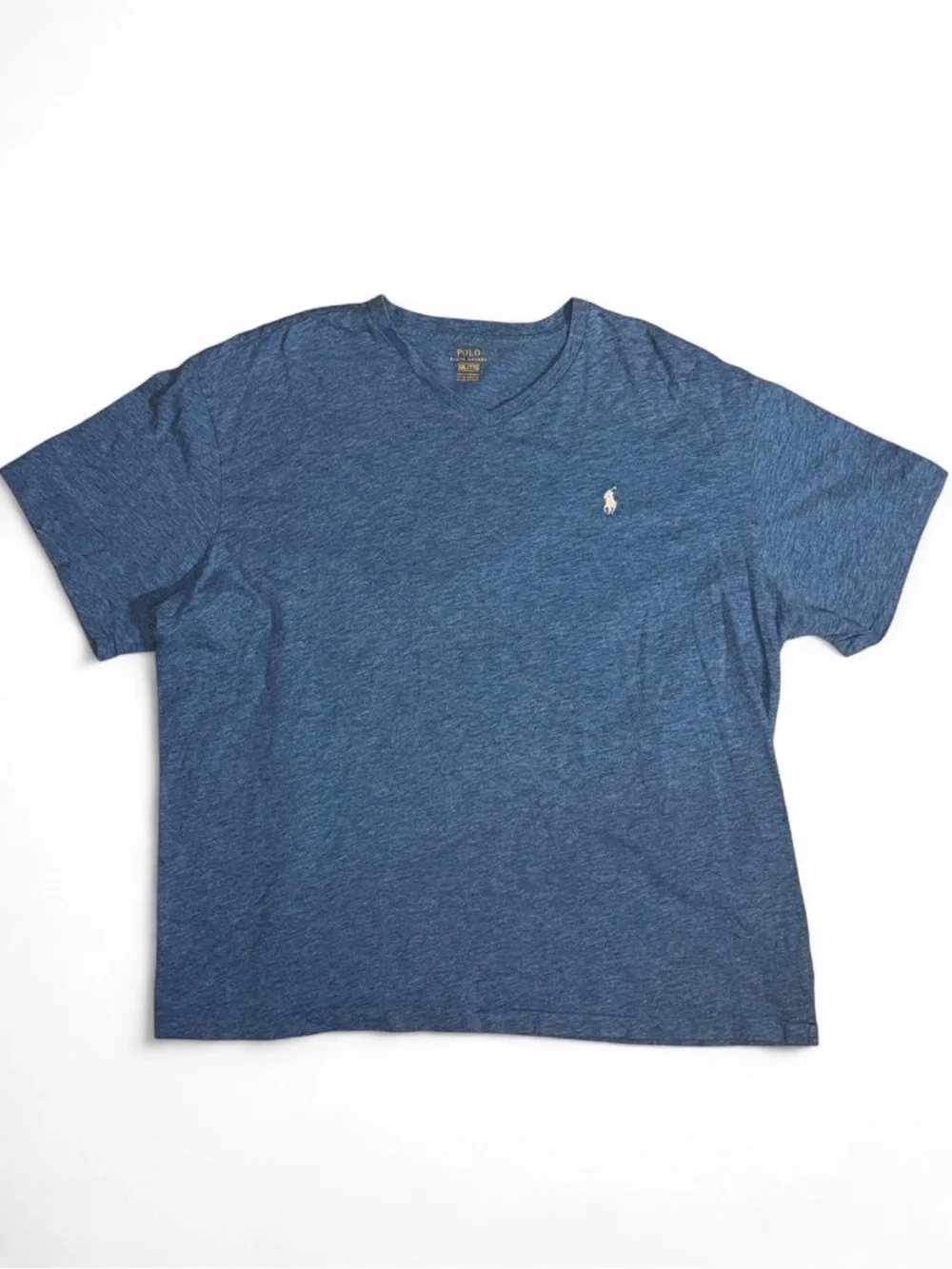 Polo by Ralph Lauren Men's Navy Heather V-Neck Tee